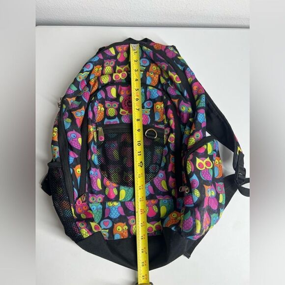 Double Dutch Club Backpack Owls Black Pink OS - Picture 6 of 9